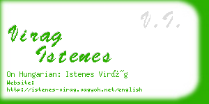 virag istenes business card